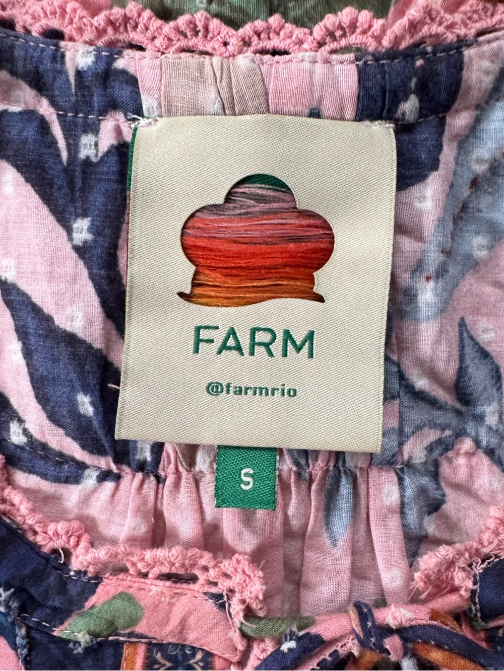 Farm Rio Seashell Tapestry Mini Dress | SMALL - Picture 9 of 12